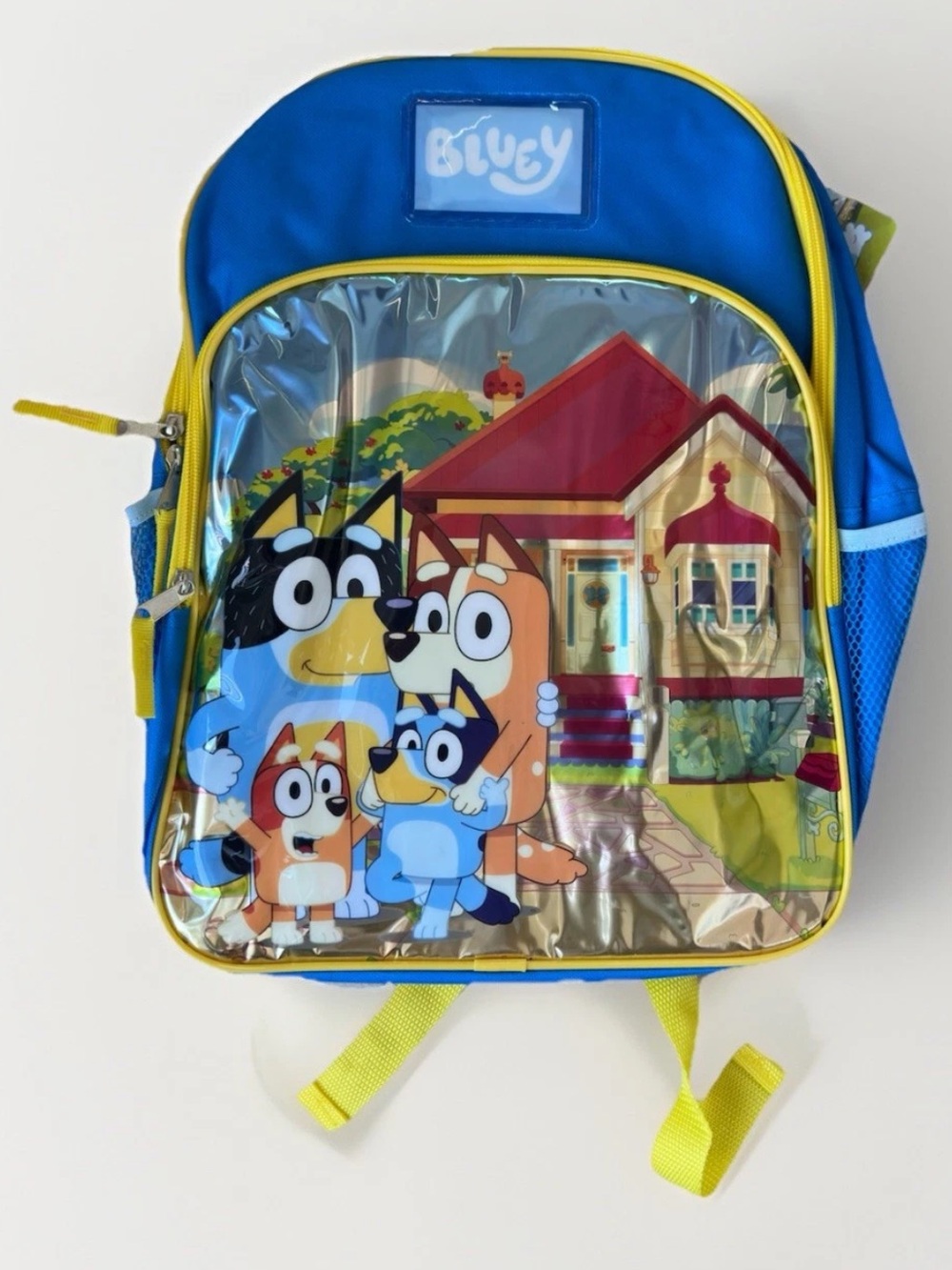 Bluey Kids School Backpack - Blue & Yellow